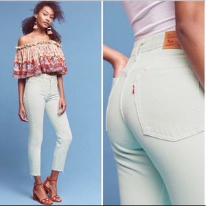 Levi’s Wedgie Fit High Rise Jeans Anthropologie 27